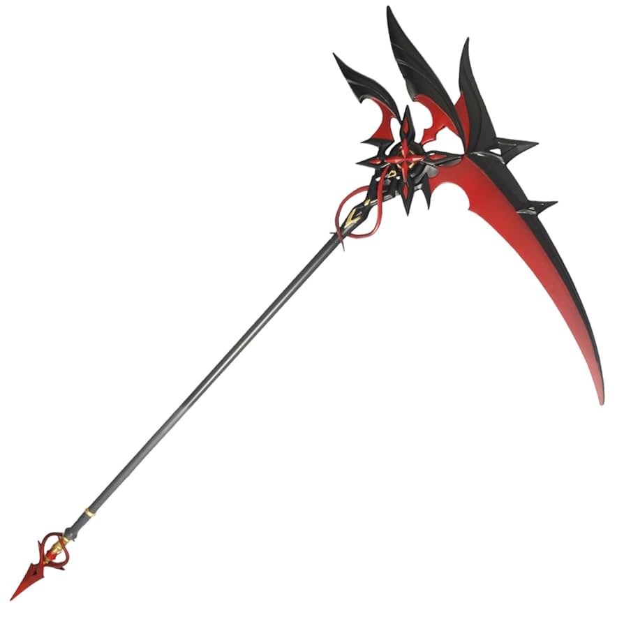 赤月のシルエット コスプレ武器 Amazon.co.jp: [Kvicicos]原神 グッズ アルレッキーノ 召使